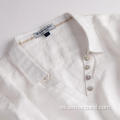 Camisas casuales largas sueltas blancas de manga larga para mujer